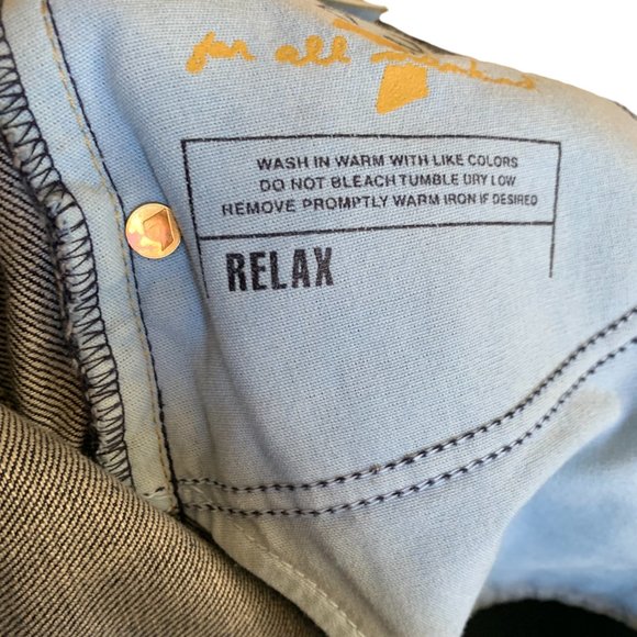 7 For All Mankind 'Relax' Mens Jeans Tag 31 Blue Straight Leg W31xL33 Denim - Picture 4 of 12